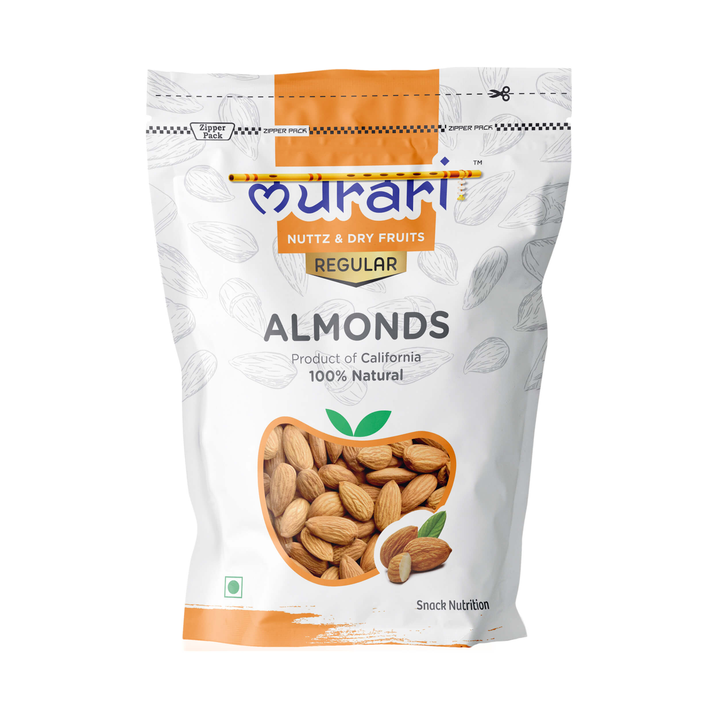 California Regular Almonds (500 g)