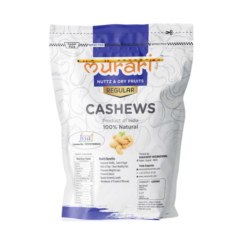 W 320 Wholes Cashew Natural Cashews (500 g)